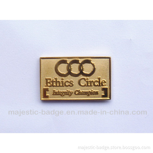 Zinc Die Cast Process&Gold Plated Lapel Pin